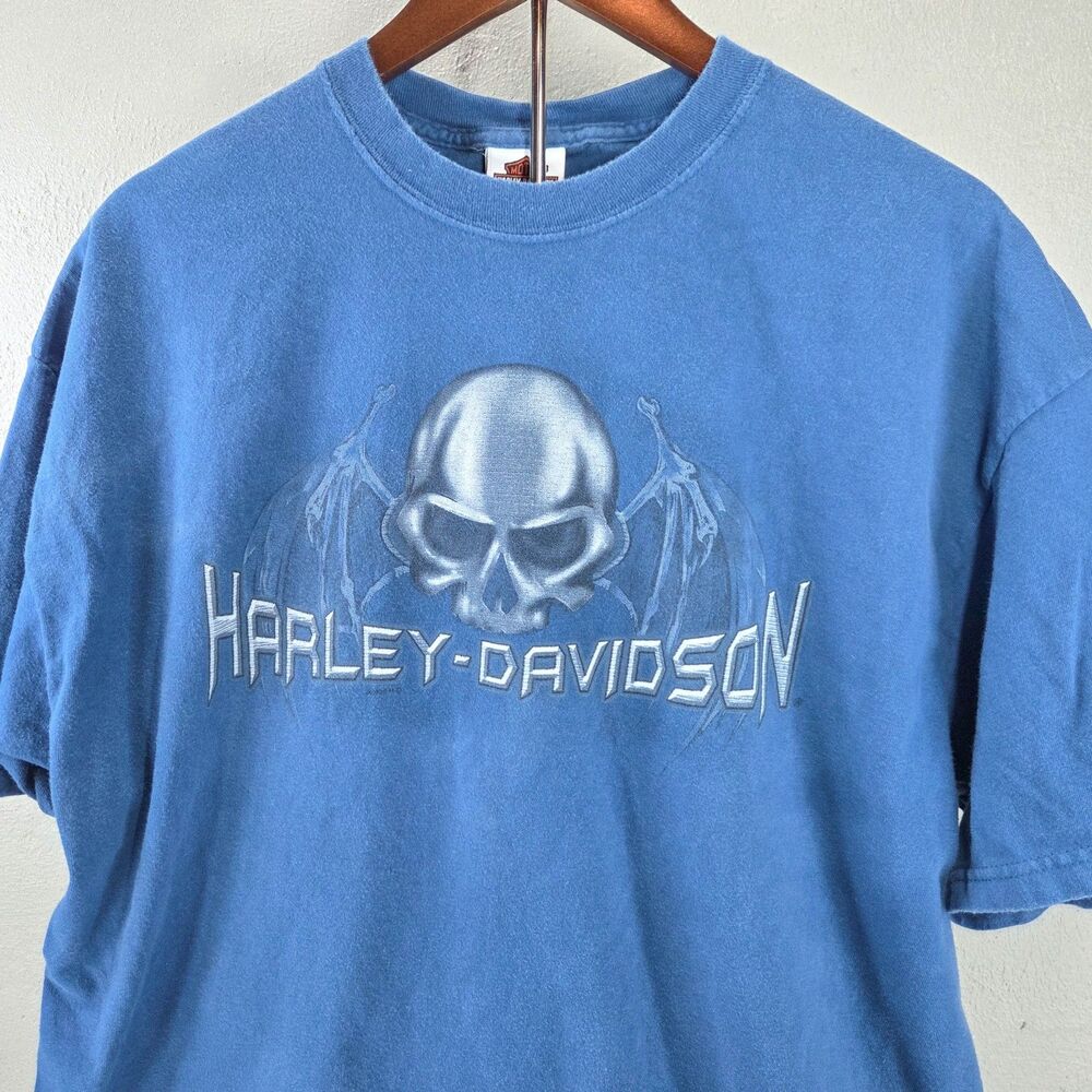 Vintage Y2K 2005 Harley Davidson Pierce De Kalb IL 50th Anniversary Tee Sz XL
